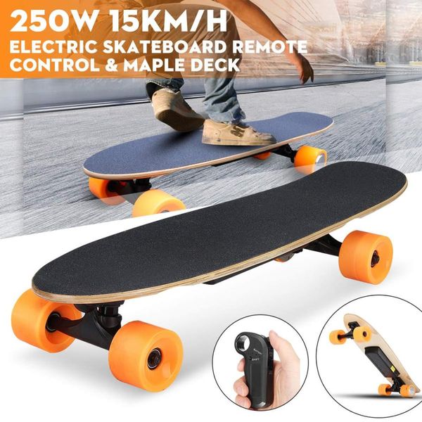 

electric skateboard four-wheel longboard skate board maple deck wireless remote controll skateboard wheels for children