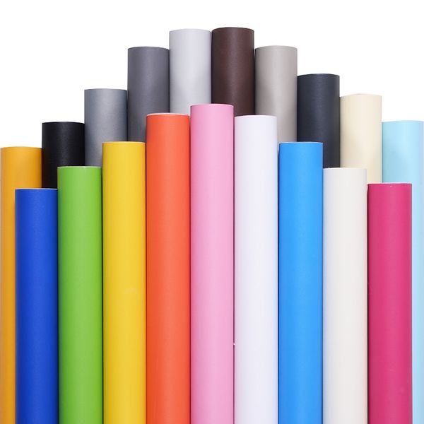 

120cm wide pvc self-adhesive wallpaper bedroom wallpaper ins furniture renovation boeing film stickers student bedroom plain wall stickers