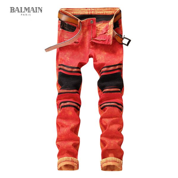 

mens designer pants new style casual skinny sweatpants mens designer jeans drop crotch jogging pants mens jeans, Blue