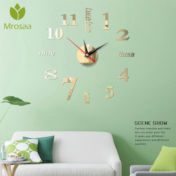 

новые 3d большие кварцевые часы натюрморт clocksdiy акриловые зеркало настенные часы европа дом гостиные украшения дома наклейки