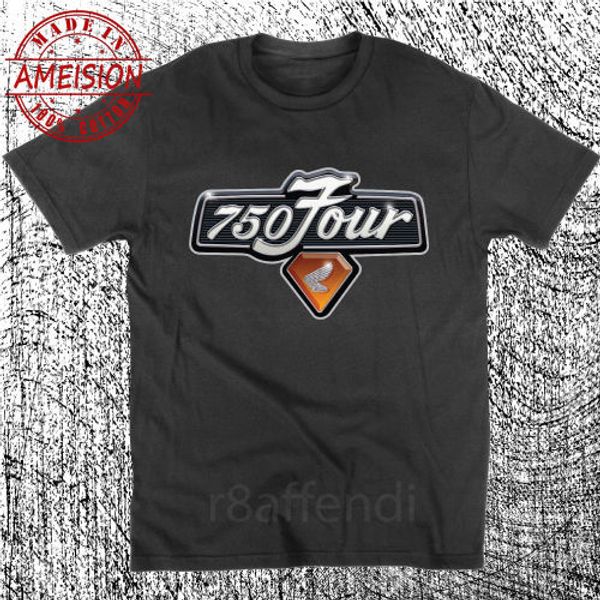 

new summer mens fashion 2019 arrival t-shirt cb750 four cafe racer vintage c motorcycle logo t-shirt, White;black