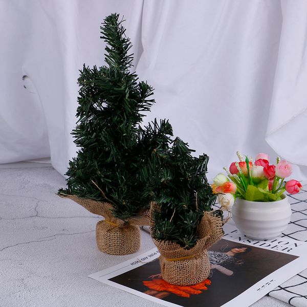 

горячая новая елка мини сосна с wood base diy home столешницей decor