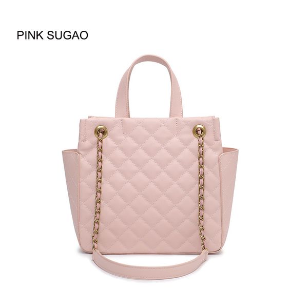 

Pink sugao 2019 new fashion tote bag designer women shoulder bags luxury leather handbags large capacity brand handbags wholesales 3 color