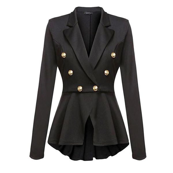 

gothic casual office lady white women overcoats blazer autumn slim black formal girls yellow popular female coats purple blazers, White;black