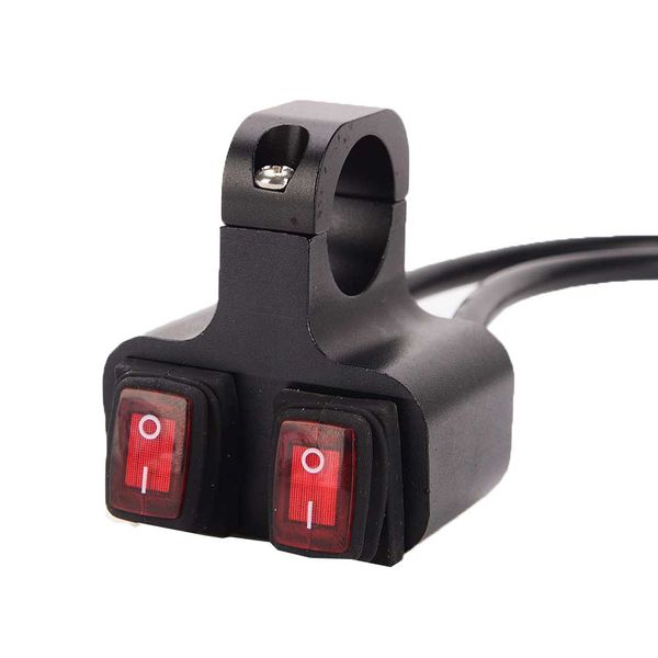 

12v 16a motorcycle cnc aluminum switch red light 2 way handlebar headlight switch motorcycle waterproof switches