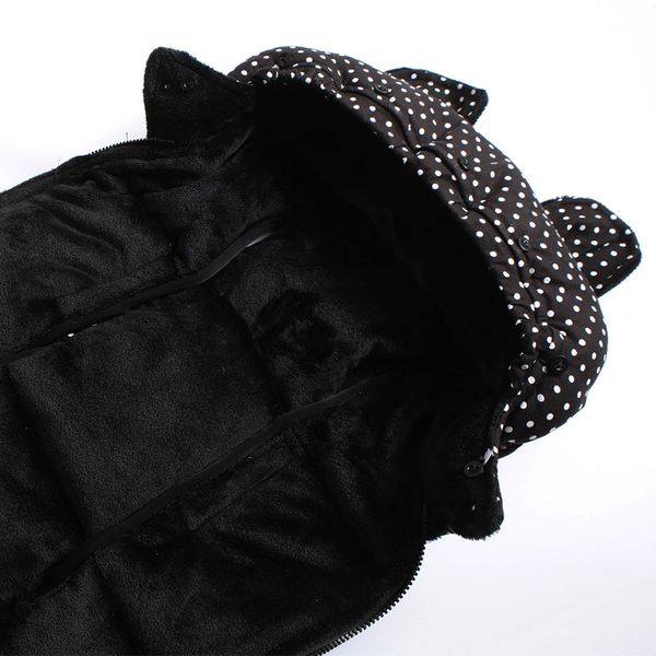 

winter sleeping bags envelope newborn baby stroller pad sleepsack hooded with cute ear thick warm infant footmuff wheelchair