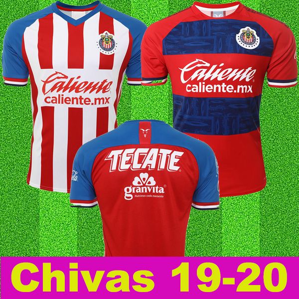 

New arrived 2019 20 club mexico occer jer ey 2020 home away third guadalajara chiva kit jer ey 19 20 football hirt