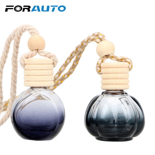 

car-styling rearview mirror pendant car hanging perfume empty glass bottle for essential oils diffuser air freshener fragrance