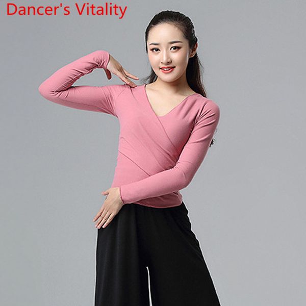 

women belly dance racing practice clothes winter long sleeve slim fit oriental dancing 3 colors training outfits, Black;red