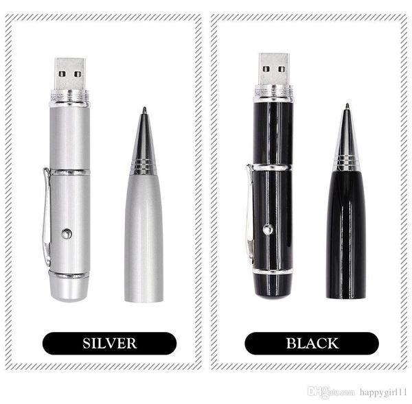 

2019 new cool pen metal usb flash drive usb 2.0 laser pen u disk flash memory stick storage drive high speed transmission 8gb-128gb
