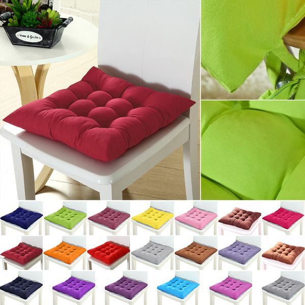 

square chair pad thicker seat cushion for dining patio home office indoor outdoor garden sofa buttocks cushion 37x37cm