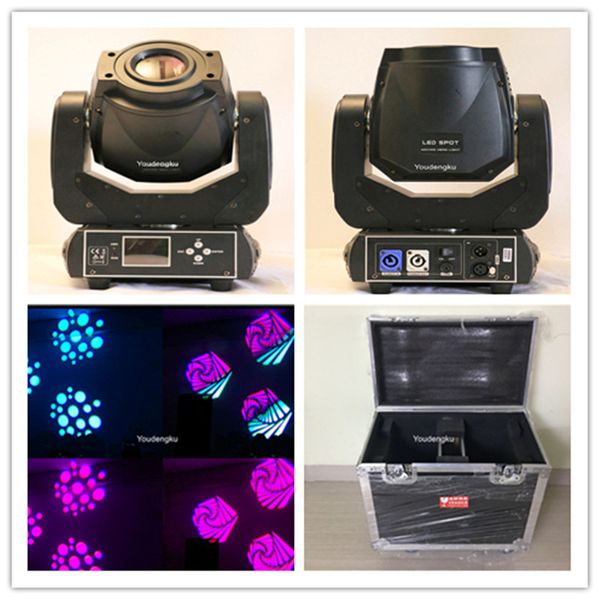 4 pezzi con flight case lira spot led testa mobile rgbw dmx cabeza movil 90 w led testa mobile luce