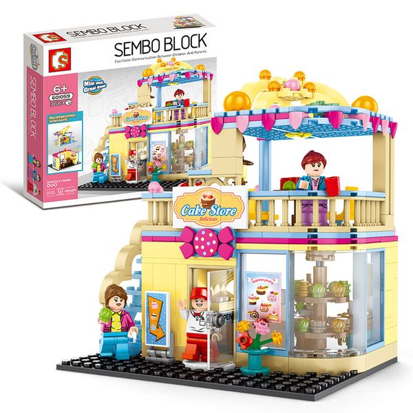 

366 шт. маленькие строительные блоки игрушки совместимые с legoing technic city street building blocks мальчики подарки на день рождения игр