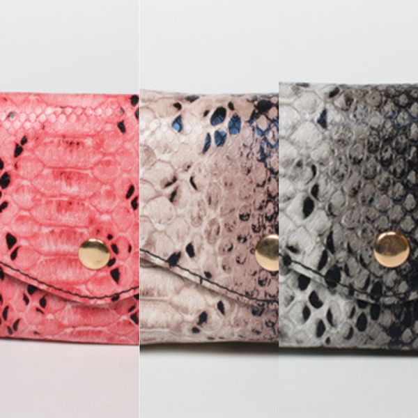 

women's serpentine red mobile phone running bag thin belt dual-purpose belt wallet mobile phone bag, Black;brown