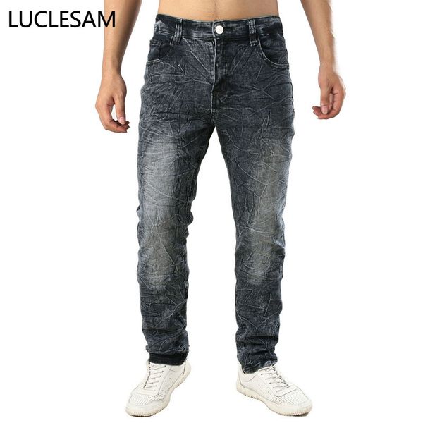 

mens skinny snow jeans slim fit stretch denim pants 2020 brand hip hop moto biker jeans for men casual elastic straight 42, Blue