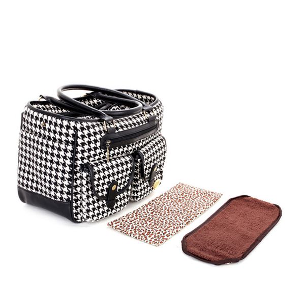 

pet carrier outdoors portable dog pocket multi-function cat bags foldable breathable handbags bag plover case travel puppy kitten plaid 0129