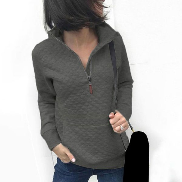 

pullover sweatshirt women autumn winter women oversized hoodie zip casual sweatshirt femme pullover overcoat, Black