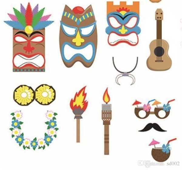 

funny modeling take p prop summer hawaii seaside party supplies multiple styles more color diy paste 13gp c1