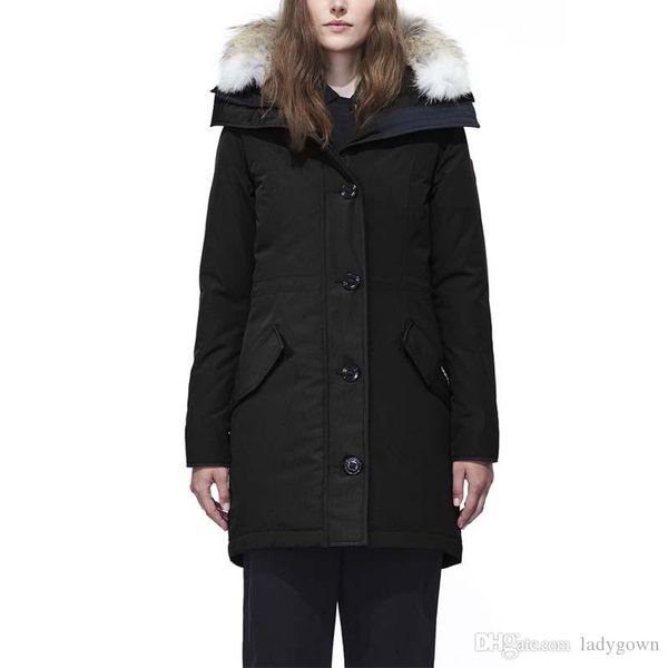 

dhl женщины goose parka rossclair длинные пальто хлопок padded теплый сгущает пальто зимы женщин ladies девушки вниз outwear e40, Black