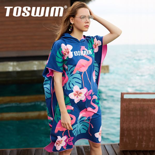 

toswim toswim swimming bath towel absorbent quick drying swimming towel clothing cloak bathrobe beach bath towel cloak