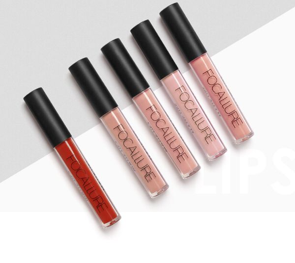 

sell focallure 6pcs/lot waterproof long-lasting lip gloss pigment velvet matte liquid lipstick lot makeup