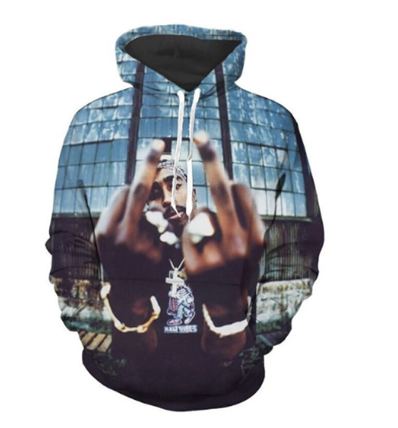 

новая мода рэппер печально известный b. i. g. biggie smalls тупак 2pac повседневные толстовки унисекс смешные 3d печати толстовки пуловеры г, Black