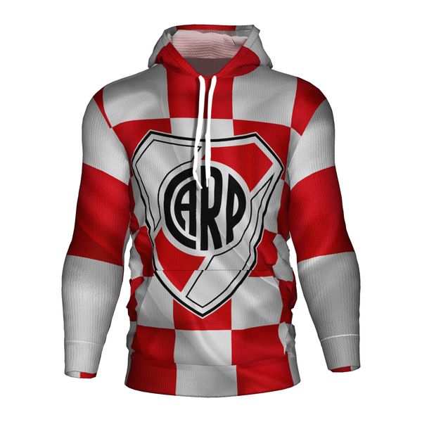 

river plate soccer jersey 2018 2019 football 3d hoodie sweatshirt river plate argentina tracksuit football hoodies, Black