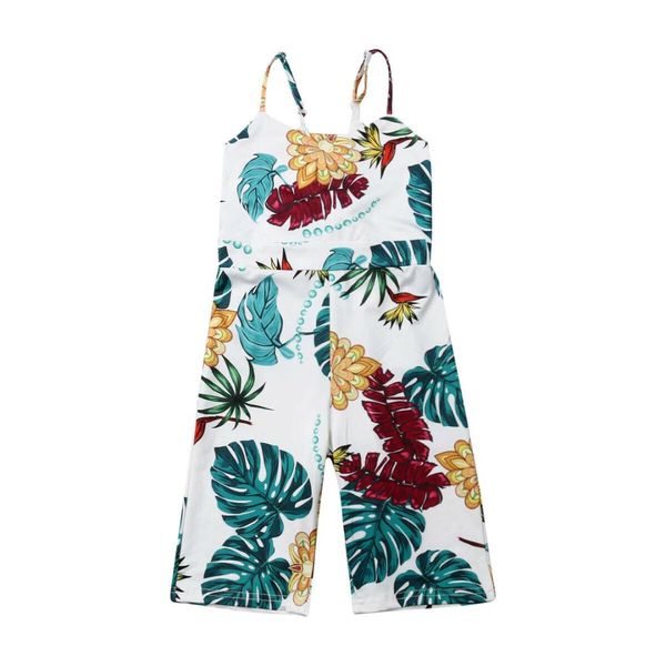 

new kids baby girl floral bodysuit jumpsuit sunsuit summer outfits clothes, Blue