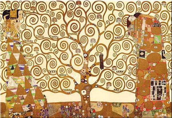 

gustav klimt - der lebensbaum - stoclet-fries home decor handpainted &hd print oil painting on canvas wall art canvas pictures 200107