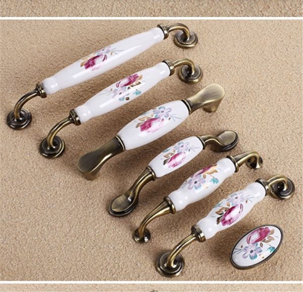2020 European Style Ceramic Handle 96 128 160 192mm For Kitchen