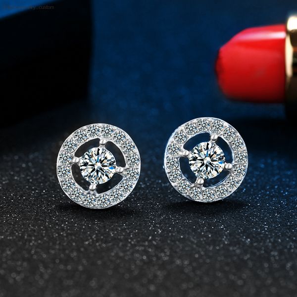 

stud earrings for women female boucle d'oreille crystal earring gold bijoux jewelry brincos mujer wholesale jewelry, Golden;silver