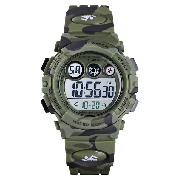 

skmei brand men sports watches men quartz analog led digital clock man waterproof watch relogio masculino 2019, Slivery;brown