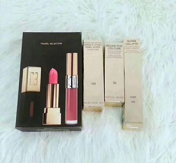 

Famou y brand makeup brand lip et travel election 3pc et lip tick matte lip glo lipkit 3 in 1