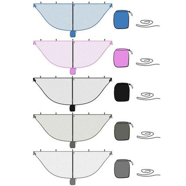 

lightweight breathable camping hammock mosquito bug net with 6m hanging rope & carry bag 360Â° protection from bugs & mosquitos