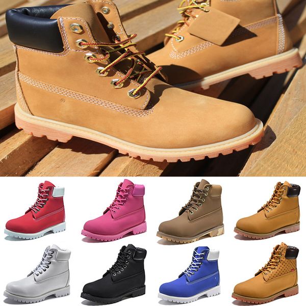 

2019 new ace original brand boots designer martin boot chestnut triple black white camo winter boots waterproof purl strap boot size 36-45