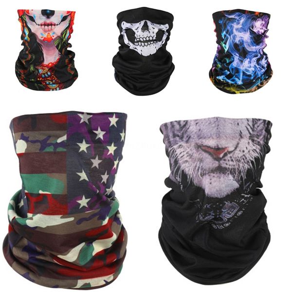 

outdoor summer seamless balaclava joker skull magic skull scarf fishing sport hiking headwear headband venom anime hoodie#570, Blue;black