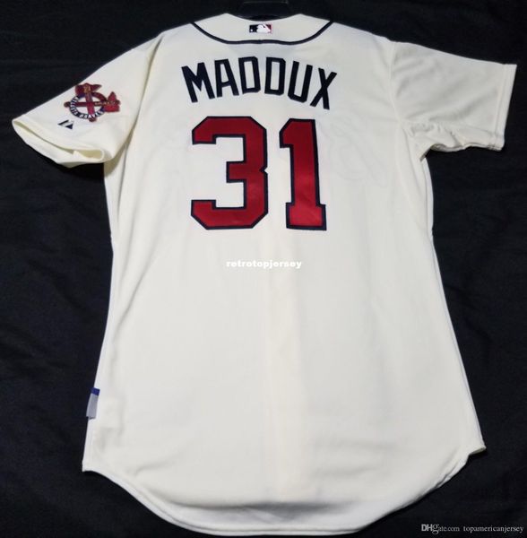 

majestic atlanta #31 maddux cool base on field jersey mens stitched wholesale big and tall size xs-6xl baseball jerseys, Black;blue