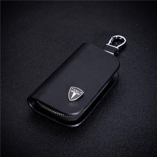 Pu Leather Car Key Case Cover Key Holder Wallet For Tesla Model Sx Car Key Chain Cover Extra Car Key Extra Car Keys From Andy1588 1106 Dhgatecom
