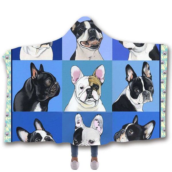 

softbatfy puppy dog hooded blanket fleece throw blanket dropshipping