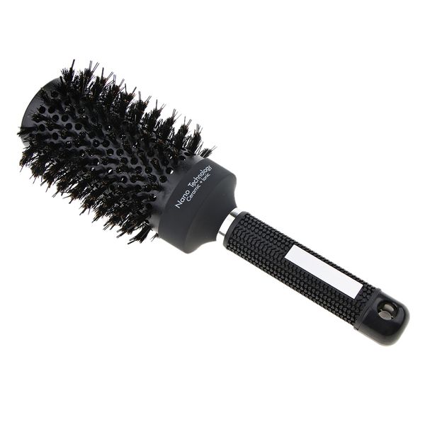 

round hair brush, hair styling brush, big round brush for blow drying, hair curling brush professional, Silver