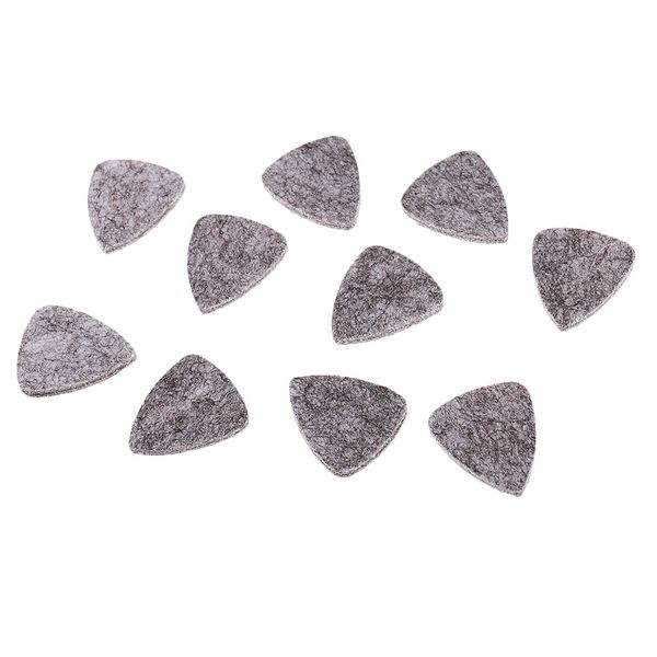 

10x wool felt guitar picks for ukulele guitar plectrum part 3mm grey durable