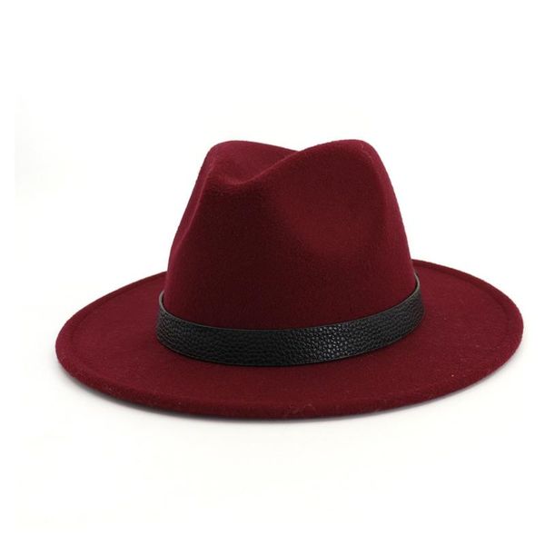 

fedora hat men women leather belt panama jazz hat wide brim adult, Blue;gray