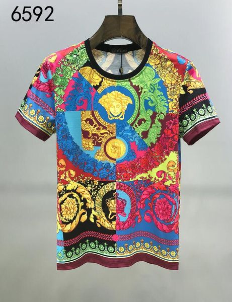 

2020 new fashion spring brand mens t-shirt men's short sleeve t shirt upscale luxury men shirt clothing elastic-#0011, White;black
