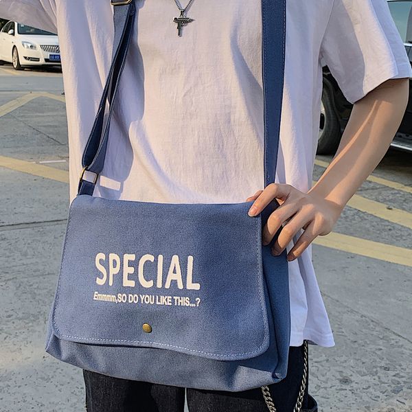 

brand originality design brand japanese messenger bag men's canvas bag women's literature single shoulder large capacity