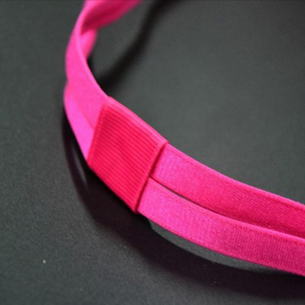 

multicolor gym anti-slip thin elastic sports headband women yoga hair bands slim fitness sweatband for men