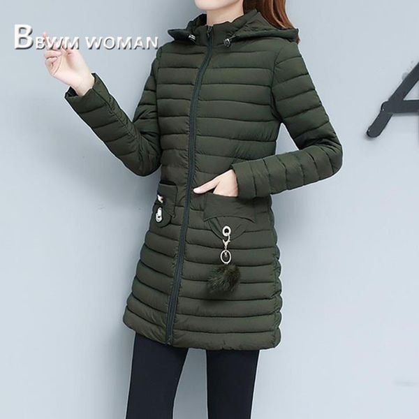 

2019 lightweight style women parkas winter slim elegant female coat, Tan;black