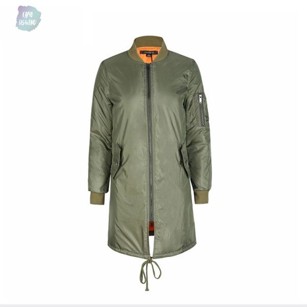 

jackets winter long jackets and zipper 2019 spring female coat casual army green bomber jacket women basic padded coats, Black;brown
