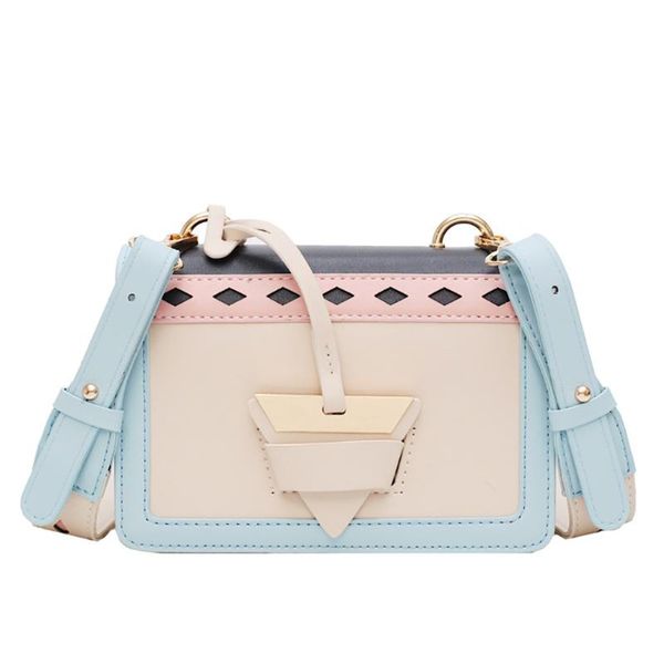 

womens crossbody contrast color simple chain shoulder fashion new messenger bag female casual shoulder bag lady daily 0109