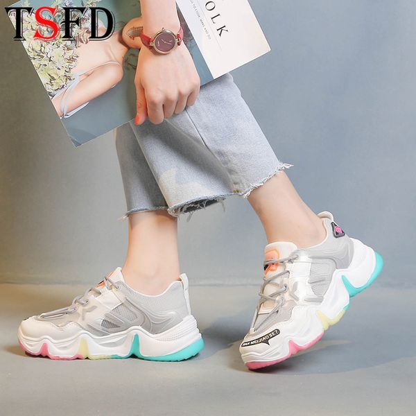 

air mesh sport shoes for women summer women's sneakers big size running shoes for women low sports shoe white shoe v16