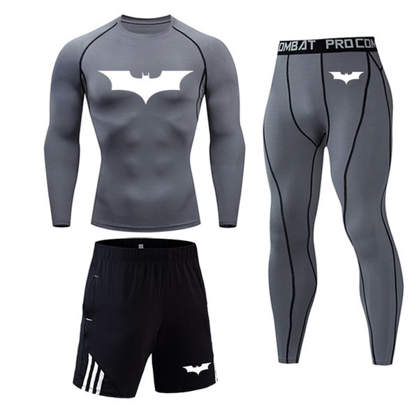 

running suit thermal mens underwear fitness tights men's compression elasticity quick dry breath men's thermal underwear, Black;blue